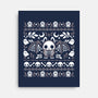 Folk Bat Ugly Sweater-None-Stretched-Canvas-NemiMakeit