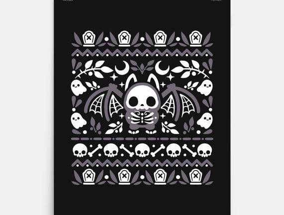 Folk Bat Ugly Sweater