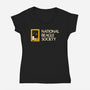 National Beagle Society-Womens-V-Neck-Tee-retrodivision
