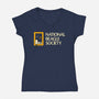 National Beagle Society-Womens-V-Neck-Tee-retrodivision