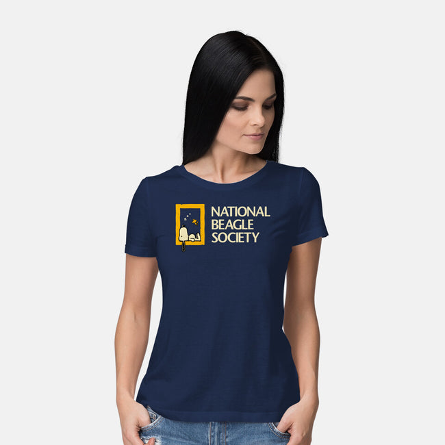 National Beagle Society-Womens-Basic-Tee-retrodivision