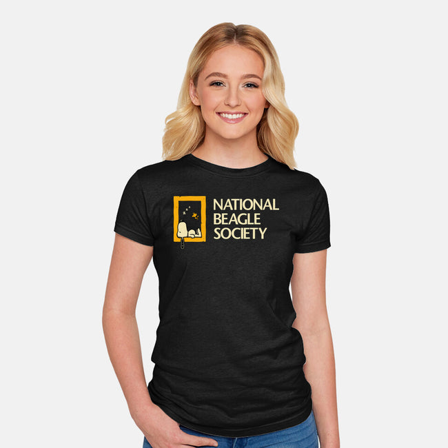 National Beagle Society-Womens-Fitted-Tee-retrodivision