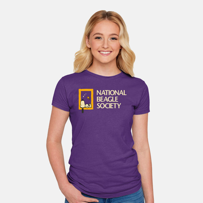National Beagle Society-Womens-Fitted-Tee-retrodivision