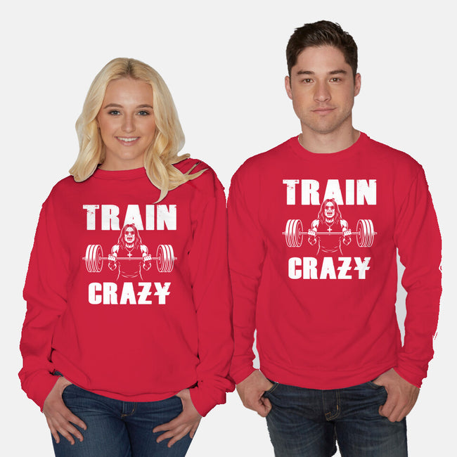 Train Crazy-Unisex-Crew Neck-Sweatshirt-Boggs Nicolas