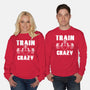 Train Crazy-Unisex-Crew Neck-Sweatshirt-Boggs Nicolas