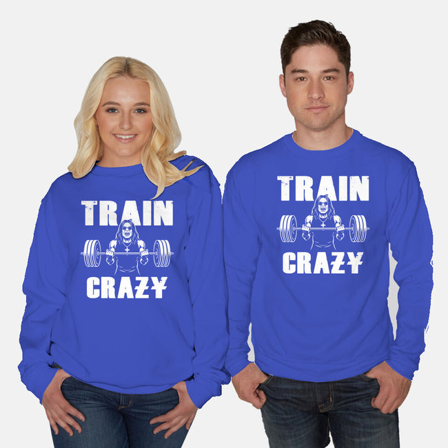 Train Crazy-Unisex-Crew Neck-Sweatshirt-Boggs Nicolas