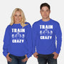Train Crazy-Unisex-Crew Neck-Sweatshirt-Boggs Nicolas