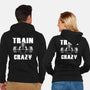 Train Crazy-Unisex-Zip-Up-Sweatshirt-Boggs Nicolas