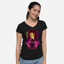 Highest Rangking Moon-Womens-V-Neck-Tee-hypertwenty
