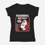 Paranormal Inactivity-Womens-V-Neck-Tee-Tri haryadi
