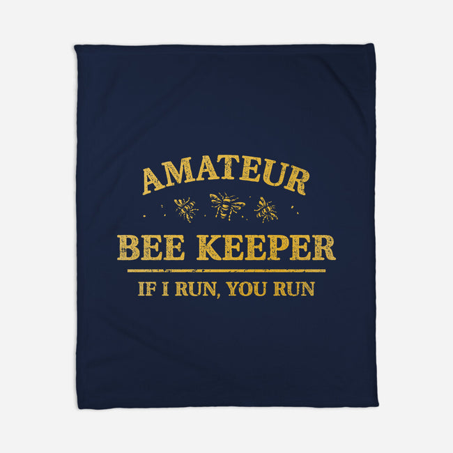 Amateur Bee Keeper-None-Fleece-Blanket-kg07