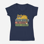 Read Books And Stay Weird-Womens-V-Neck-Tee-kg07