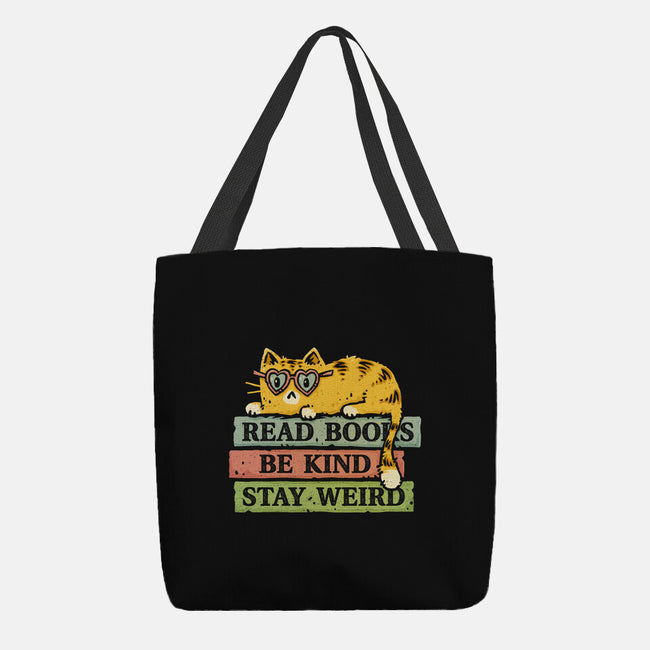 Read Books And Stay Weird-None-Basic Tote-Bag-kg07