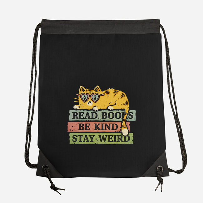 Read Books And Stay Weird-None-Drawstring-Bag-kg07