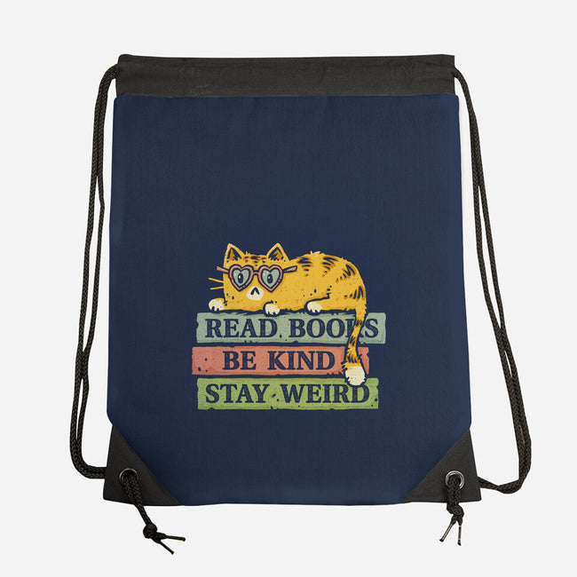 Read Books And Stay Weird-None-Drawstring-Bag-kg07