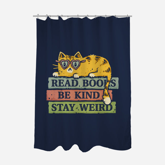 Read Books And Stay Weird-None-Polyester-Shower Curtain-kg07