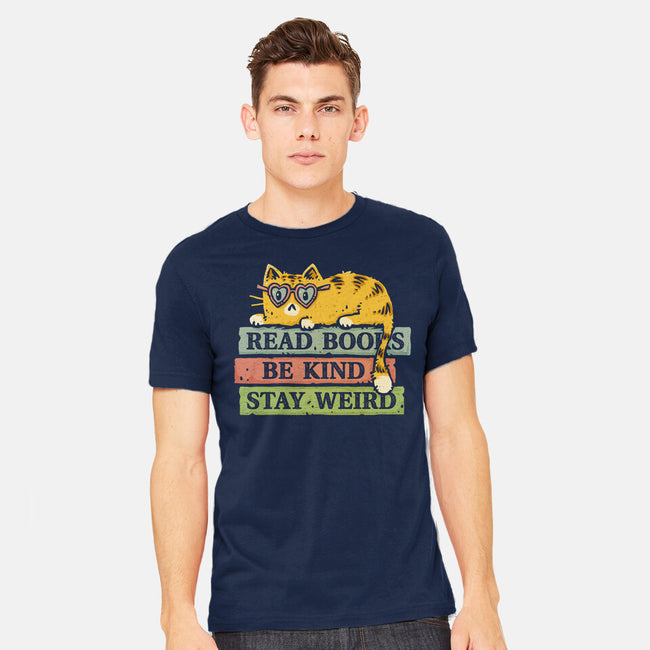 Read Books And Stay Weird-Mens-Heavyweight-Tee-kg07