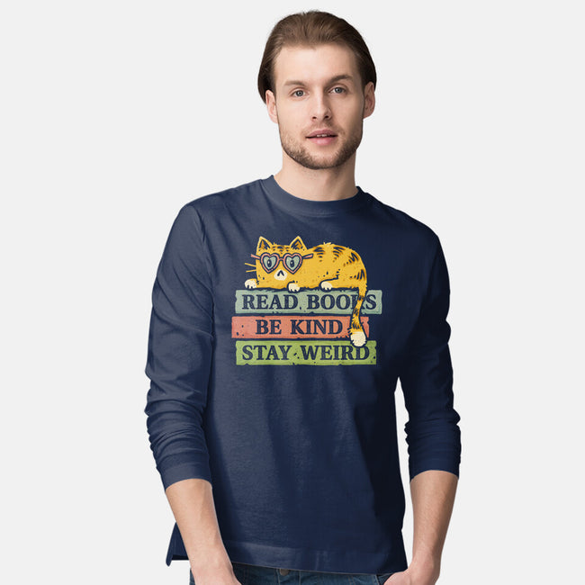 Read Books And Stay Weird-Mens-Long Sleeved-Tee-kg07