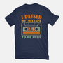 I Paused My Mixtape-Womens-Fitted-Tee-erion_designs