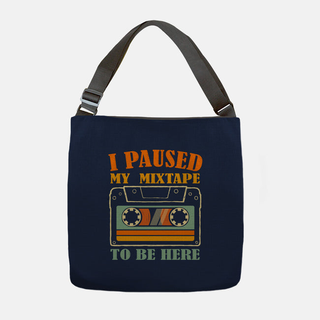 I Paused My Mixtape-None-Adjustable Tote-Bag-erion_designs