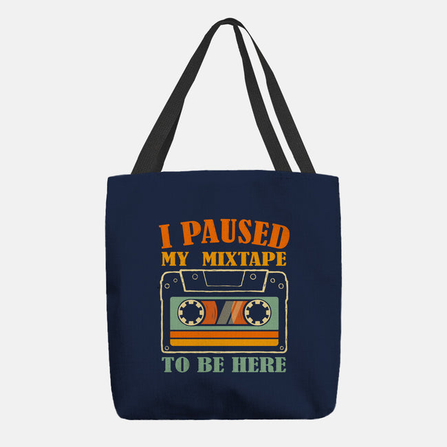 I Paused My Mixtape-None-Basic Tote-Bag-erion_designs