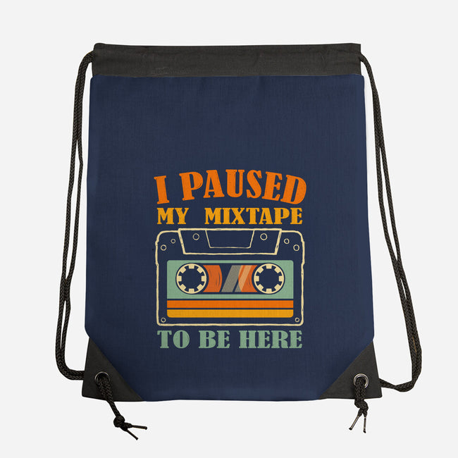 I Paused My Mixtape-None-Drawstring-Bag-erion_designs