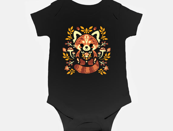 Folk Red Panda Autumn