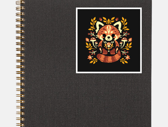 Folk Red Panda Autumn