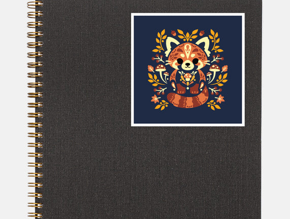 Folk Red Panda Autumn