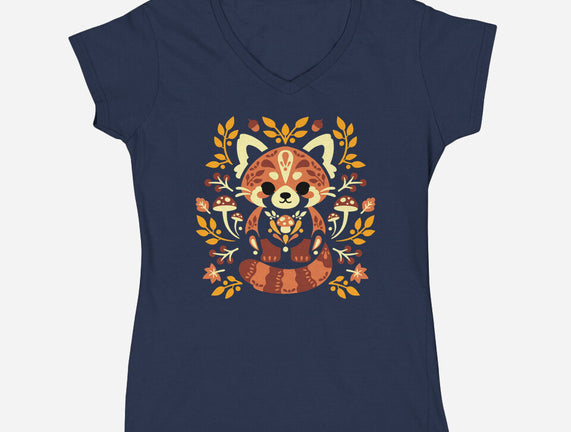 Folk Red Panda Autumn