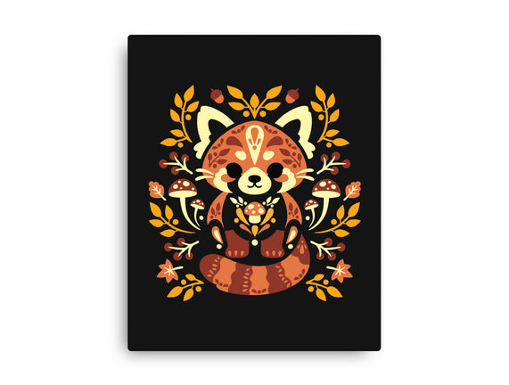 Folk Red Panda Autumn