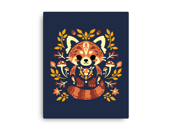Folk Red Panda Autumn