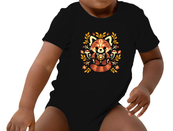 Folk Red Panda Autumn