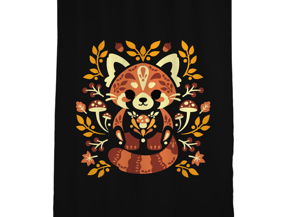 Folk Red Panda Autumn