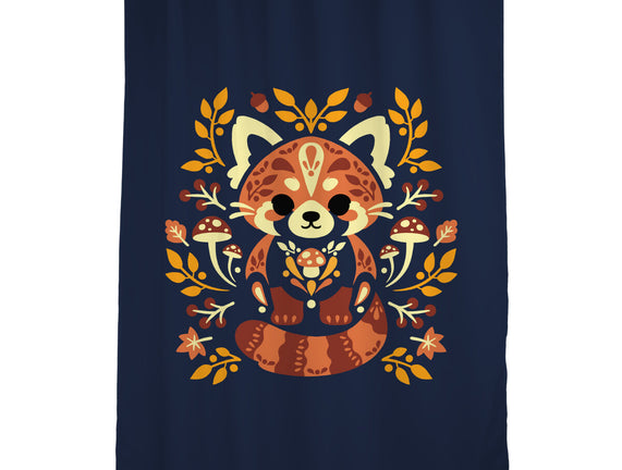 Folk Red Panda Autumn