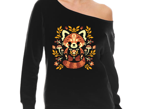 Folk Red Panda Autumn