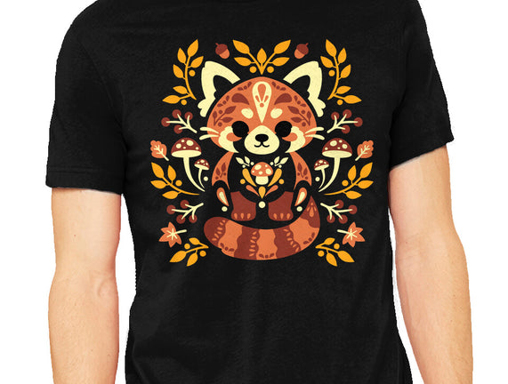 Folk Red Panda Autumn