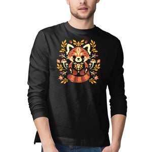 Folk Red Panda Autumn