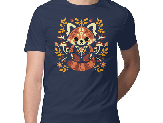 Folk Red Panda Autumn