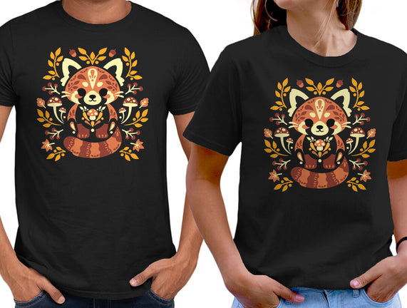 Folk Red Panda Autumn