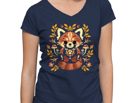 Folk Red Panda Autumn