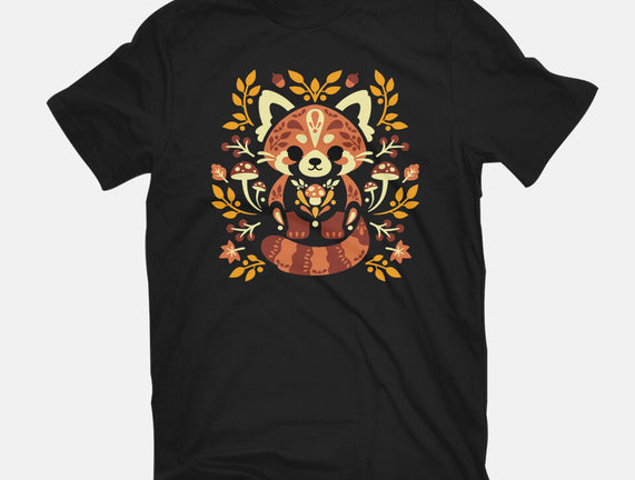 Folk Red Panda Autumn