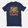 Folk Red Panda Autumn-Mens-Basic-Tee-NemiMakeit