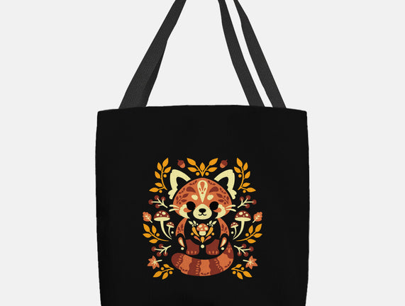 Folk Red Panda Autumn