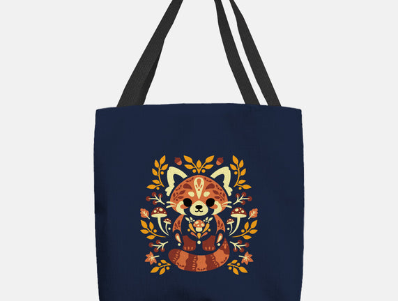 Folk Red Panda Autumn