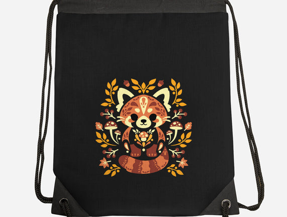 Folk Red Panda Autumn