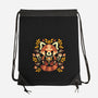 Folk Red Panda Autumn-None-Drawstring-Bag-NemiMakeit
