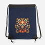Folk Red Panda Autumn-None-Drawstring-Bag-NemiMakeit