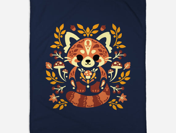 Folk Red Panda Autumn
