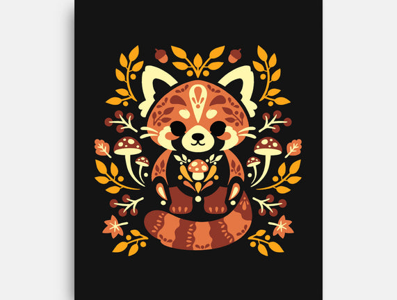 Folk Red Panda Autumn